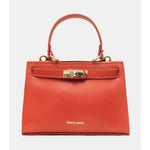 Sac Porté Main en Croûte de Cuir Vachette Lisse CARMEN-4029-Rouille