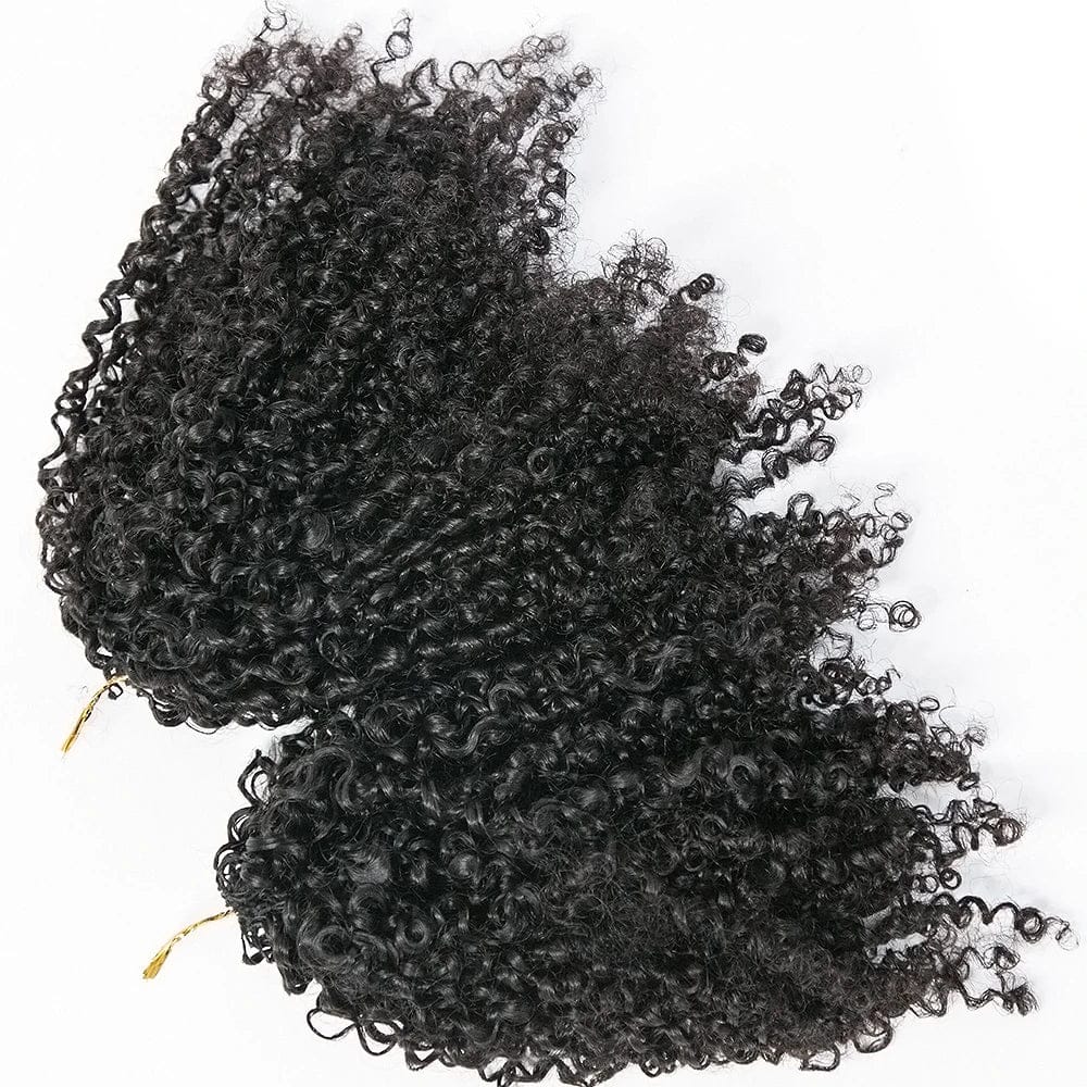 Crochet Extensions de cheveux humains kinky curly pré-séparés sans noeuds Crochet cheveux humains avec boucle pour torsion Boho tresses