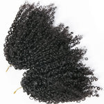 Crochet Extensions de cheveux humains kinky curly pré-séparés sans noeuds Crochet cheveux humains avec boucle pour torsion Boho tresses