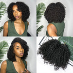 Crochet Extensions de cheveux humains kinky curly pré-séparés sans noeuds Crochet cheveux humains avec boucle pour torsion Boho tresses