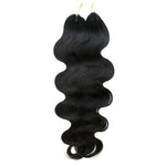 Crochet Extensions de cheveux humains body wave  pré-séparés sans noeuds Crochet cheveux humains avec boucle pour torsion Boho tresses