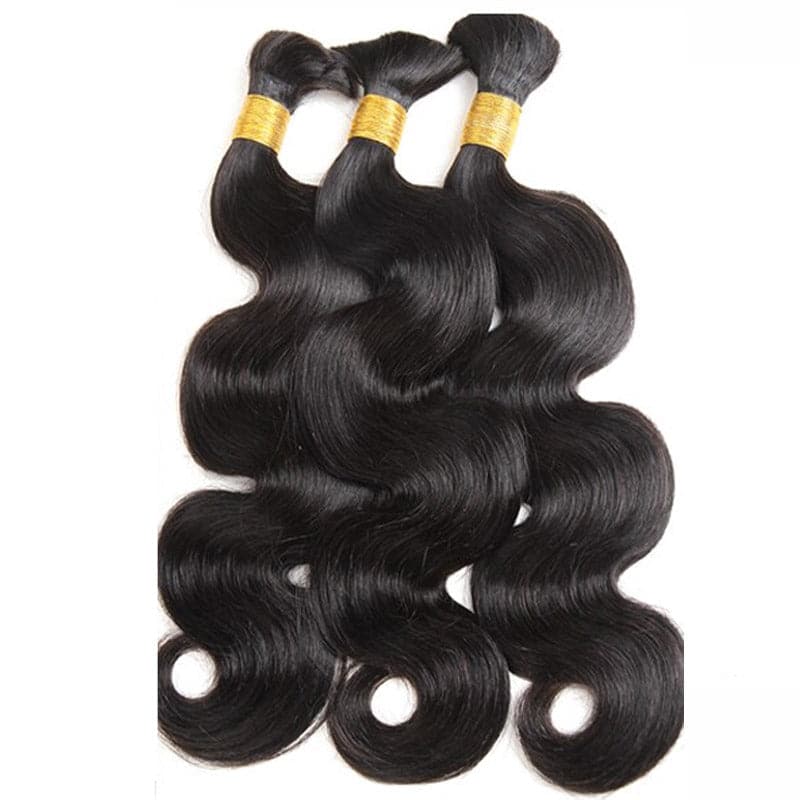 Bulk ,Brésiliens Vierge Naturelle Human Hair BODY WAVE Extensions 100 grammes-bohemian-braids