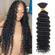 Bohémian braid cheveux humains deep wave