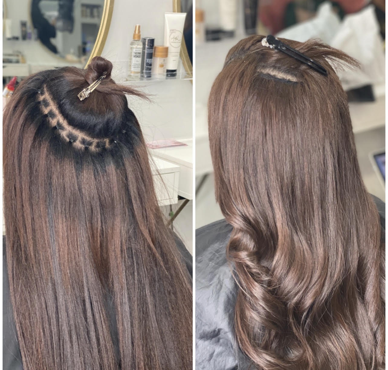 Extensions Tissage sans tresses ( Invisible weft)