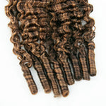 burmese curly human crochet hair couleur 4/27