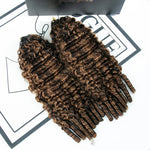 burmese curly human crochet hair couleur 4/27