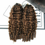 burmese curly human crochet hair couleur 4/27