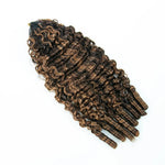burmese curly human crochet hair couleur 4/27