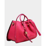 Sac à Main Languette En Relief Litchi-6909-Pink