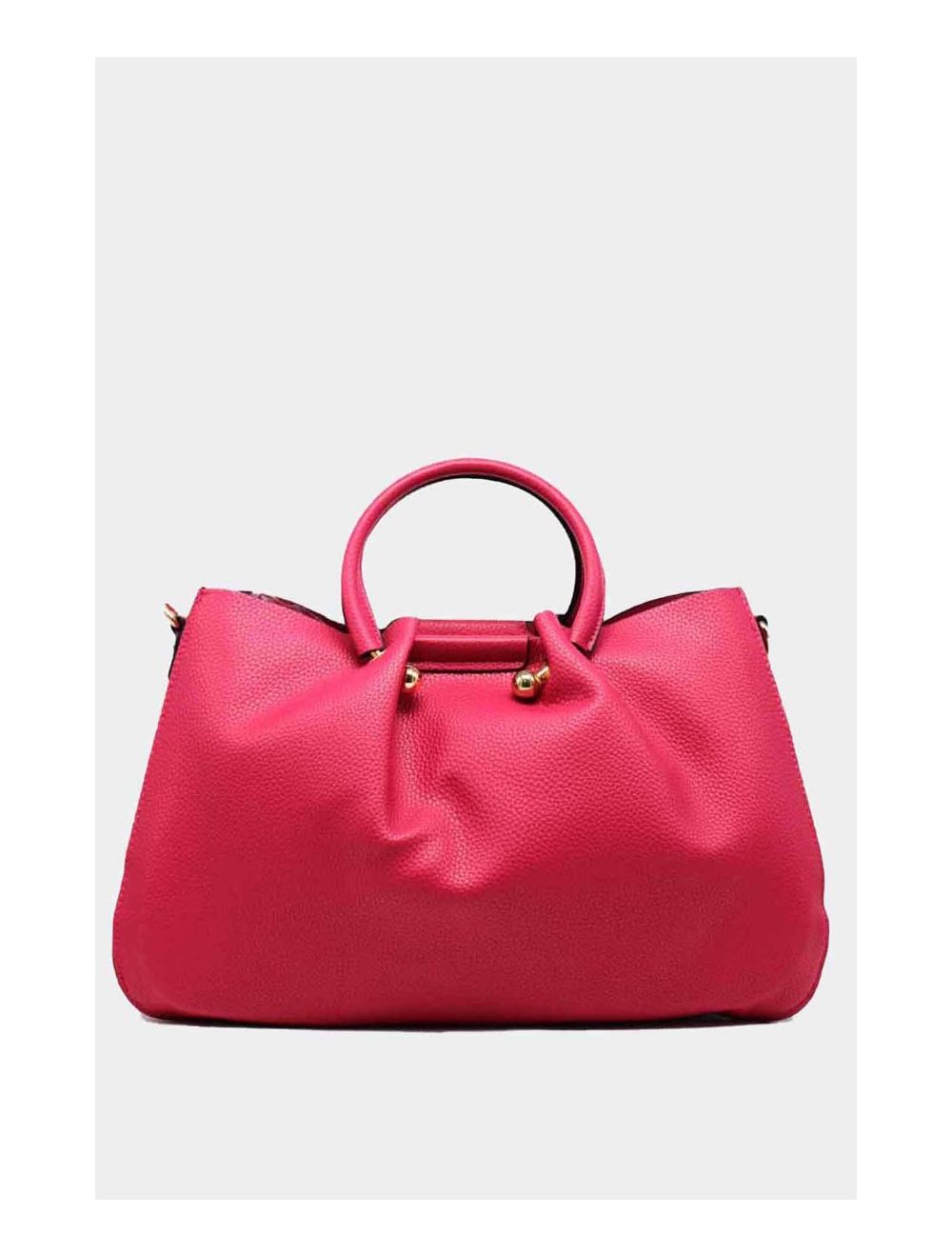 Sac à Main Languette En Relief Litchi-6909-Pink