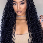 Bohémian braid cheveux humains deep wave