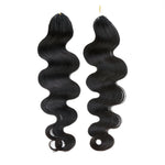 Crochet Extensions de cheveux humains body wave  pré-séparés sans noeuds Crochet cheveux humains avec boucle pour torsion Boho tresses