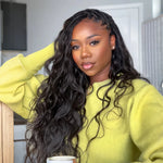 Crochet Extensions de cheveux humains body wave  pré-séparés sans noeuds Crochet cheveux humains avec boucle pour torsion Boho tresses