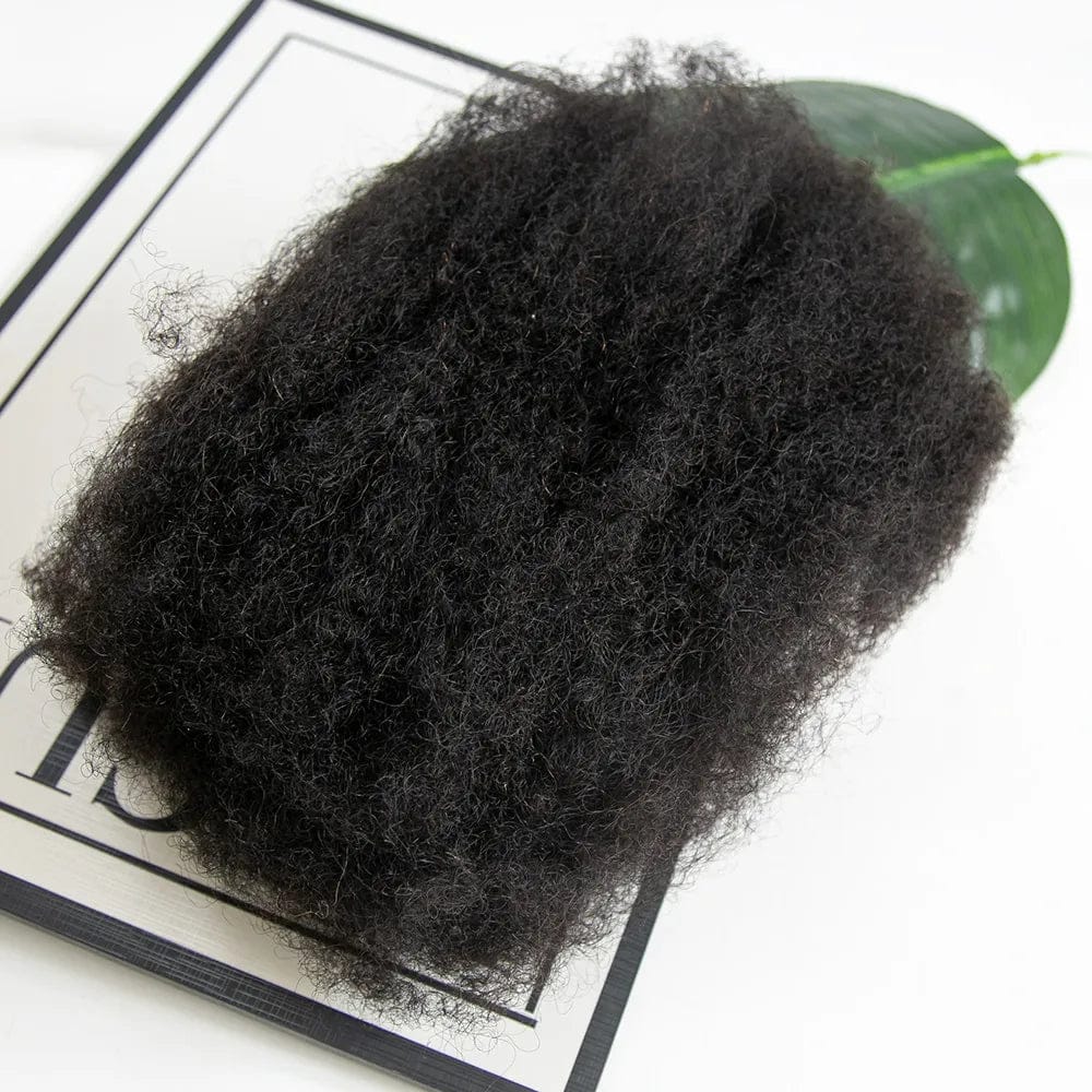 Afro Kinky Bulk Human Hair couleur  noire naturelle,  50 g par Paquet