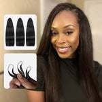 Cheveux-lisses-natural-black-machine-made-feather-crochet-human-hair-extension