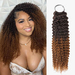 Crochet Extensions de cheveux humains deep wave  1B/30 pré-séparés sans noeuds Crochet cheveux humains avec boucle pour torsion Boho tresses