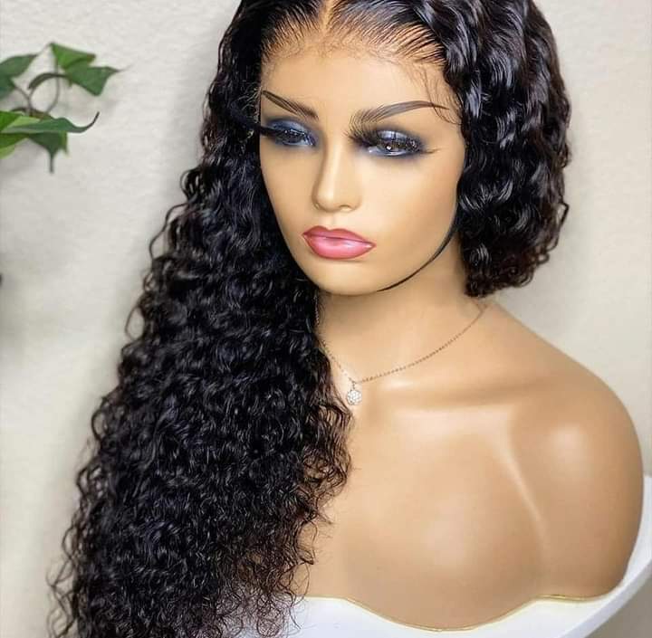 <transcy>Kinky Curly Lace Front Wig</transcy>